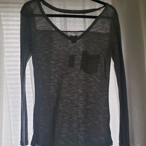 Gray pajama top
